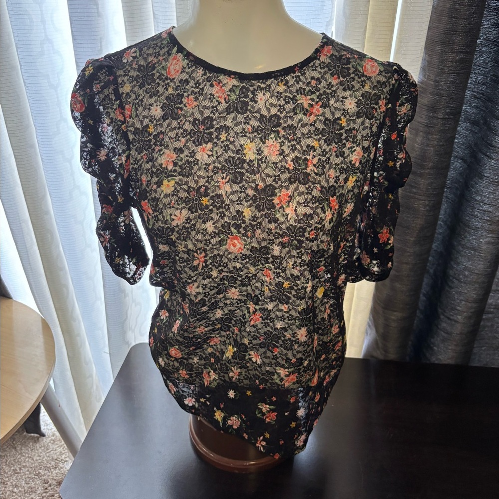 Floral Lace Women's Top